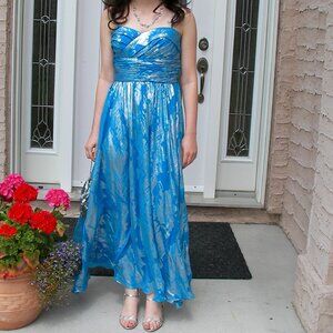 Blue and Silver Dress